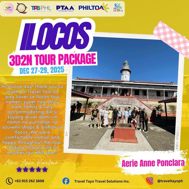 Aerie Anne Ponclara — 3D2N Ilocos testimonial