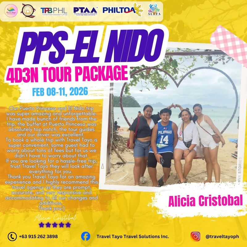 Alicia Cristobal — 4D3N PPS-El Nido testimonial