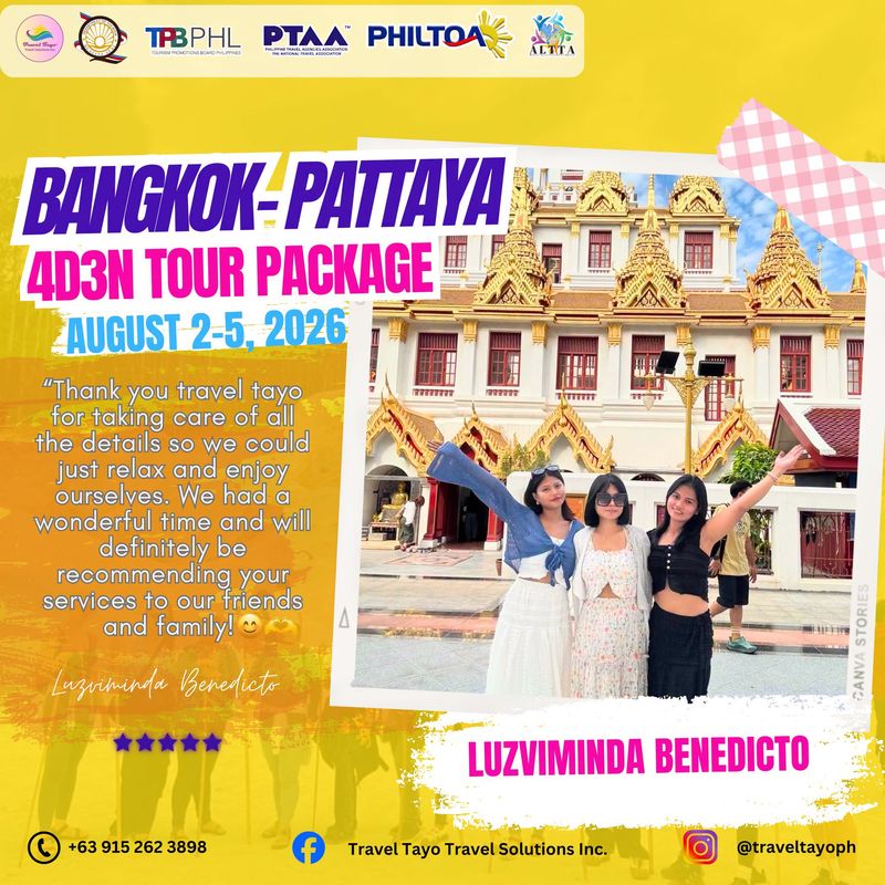 Luzviminda Benedicto — 4D3N Bangkok-Pattaya testimonial