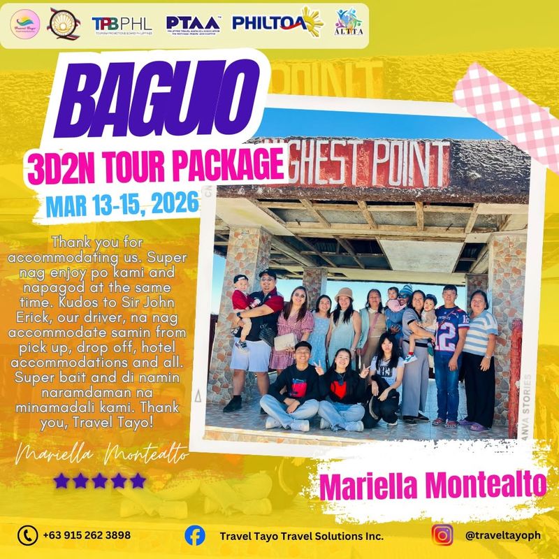 Mariella Montealto — 3D2N Baguio testimonial
