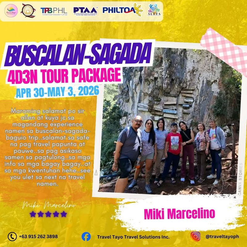 Miki Marcelino — 4D3N Buscalan-Sagada testimonial