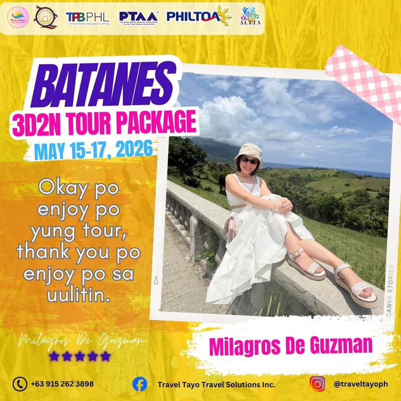 Milagros De Guzman — 3D2N Batanes testimonial