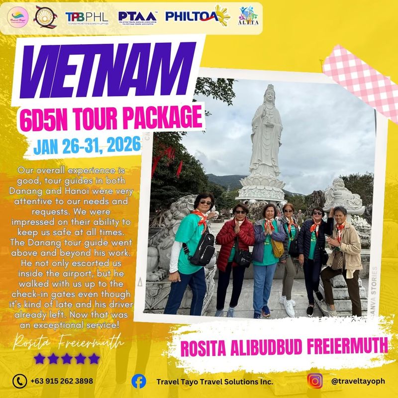Rosita Alibudbud Freiermuth — 6D5N Vietnam testimonial
