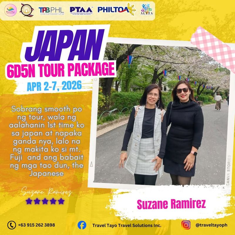 Suzane Ramirez — 6D5N Japan testimonial